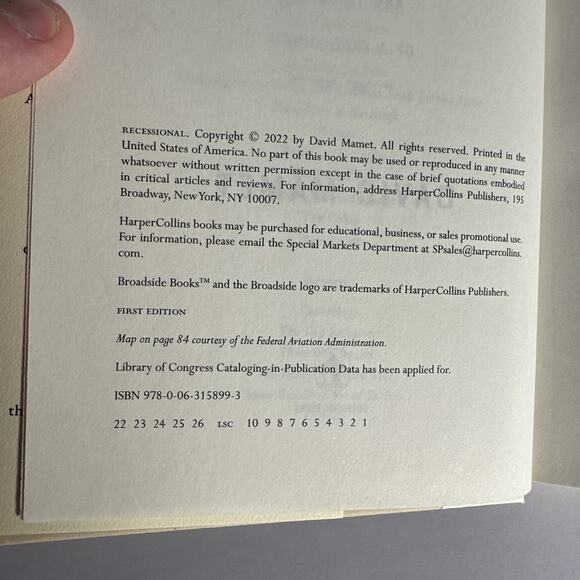 Recessional by David Mamet (Hardcover, 2022) |First Edition| - Picture 9 of 10